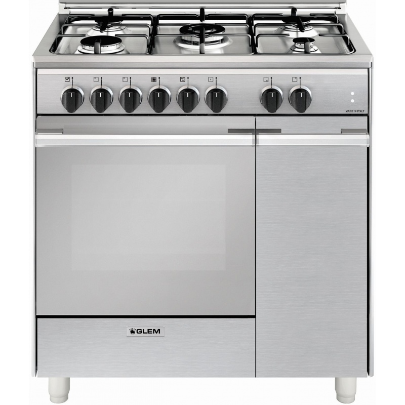 aragaz glem gas unica uq855mi6 80x50cm 5 arzatoare grill electric timer 54 litri aprindere electronica